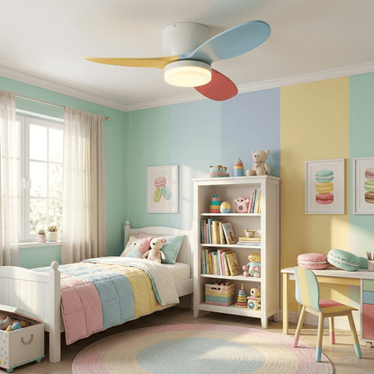 Plafondventilator Milo met Verlichting — Elegante Ventilator 91cm Modern Design met Afstandsbediening