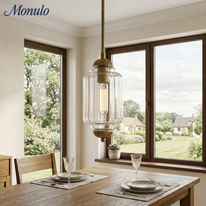 Vintage Melkglazen Hanglamp met Gegolfde Rand – Scandinavische Sfeerverlichting voor Keuken en Slaapkamer