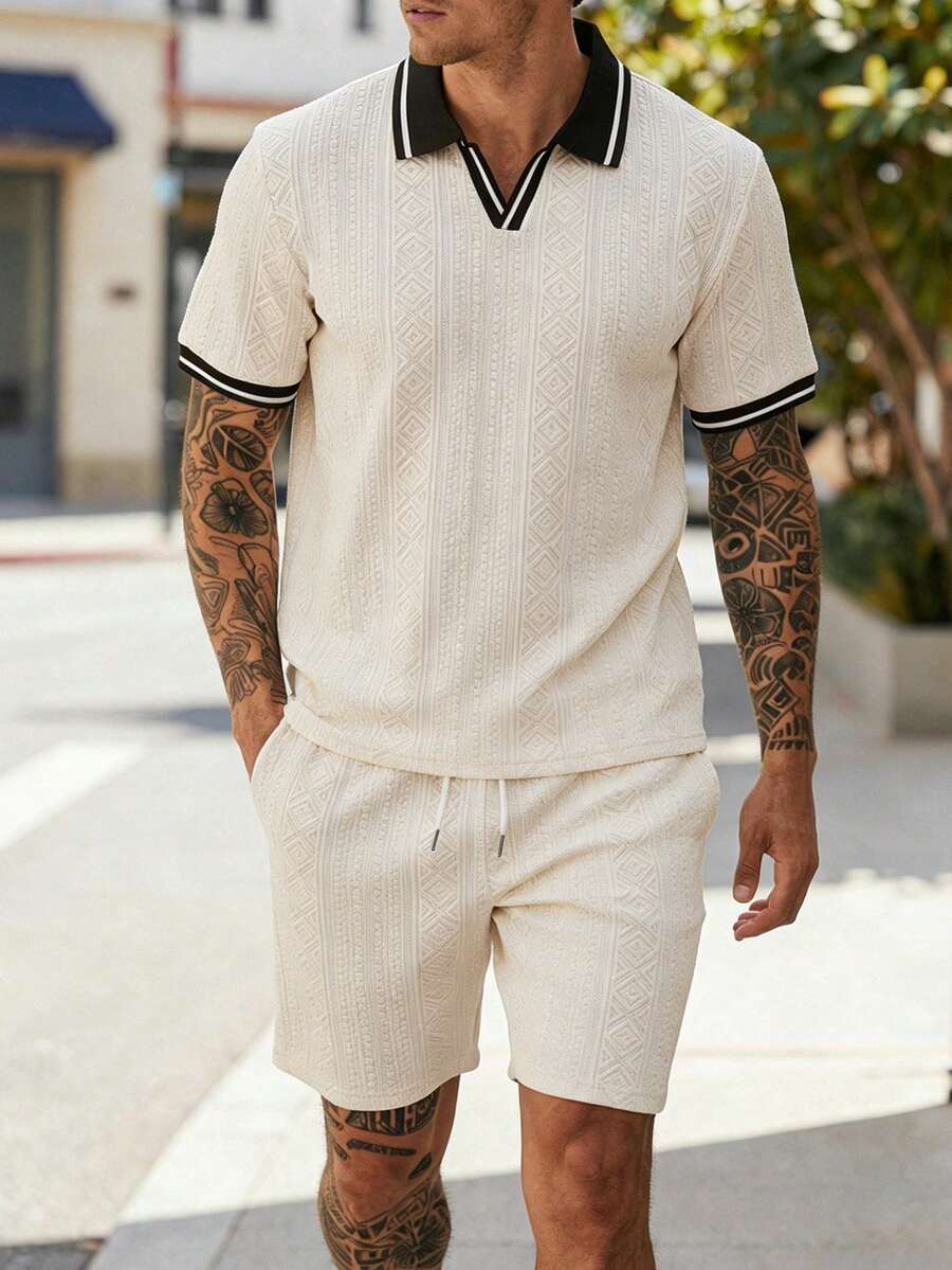 Heren Polo en Shorts Set - Zomerset voor Mannen Relaxed Stijl