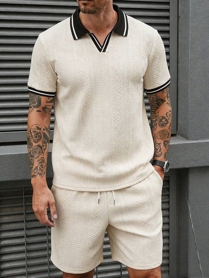 Heren Polo en Shorts Set - Zomerset voor Mannen Relaxed Stijl