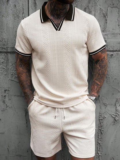Heren Polo en Shorts Set - Zomerset voor Mannen Relaxed Stijl