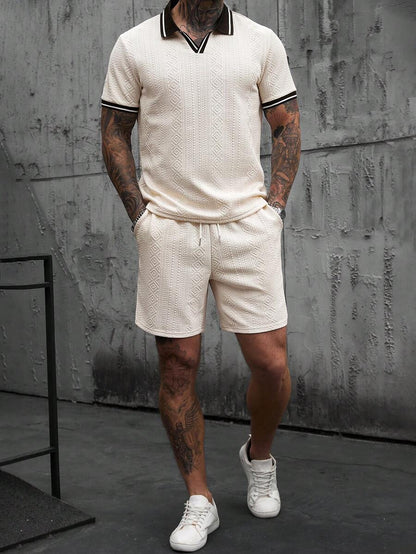 Heren Polo en Shorts Set - Zomerset voor Mannen Relaxed Stijl