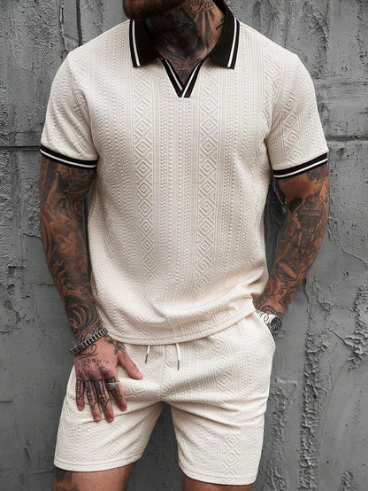 Heren Polo en Shorts Set - Zomerset voor Mannen Relaxed Stijl