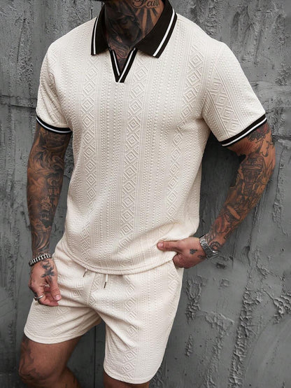 Heren Polo en Shorts Set - Zomerset voor Mannen Relaxed Stijl