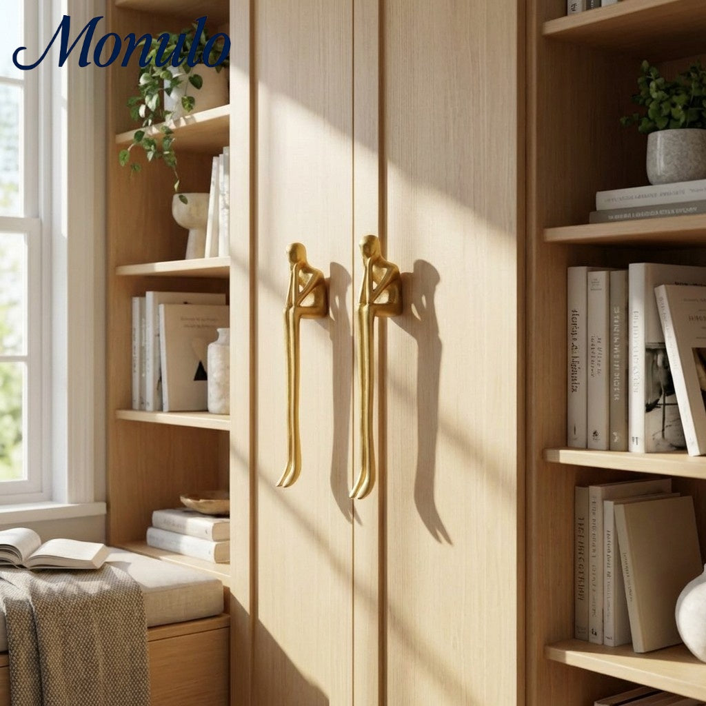 Minimalistische Kastgreep - Messing Zilver Roze - Scandinavisch Design Meubels