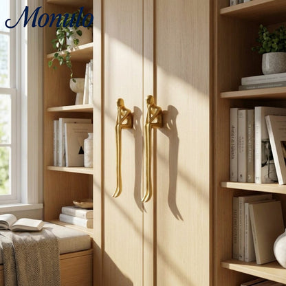 Minimalistische Kastgreep - Messing Zilver Roze - Scandinavisch Design Meubels