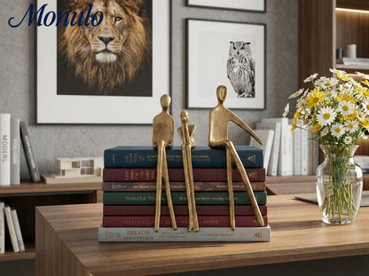Geometrische Hondenbeeldje van IJzer – Minimalistisch Decoratief Sculptuur voor Bureau