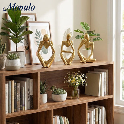 Geometrische Hondenbeeldje van IJzer – Minimalistisch Decoratief Sculptuur voor Bureau