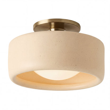 Keramische Plafondlamp Scandinavisch Design met Halfrond Porselein Kap