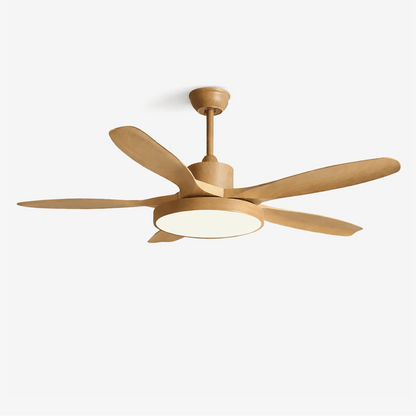 Design Plafondventilator met Geïntegreerde Verlichting StillWind – 132 cm Bladwijdte – Hout-Look ABS Bladen – LED – Afstandsbediening – 6 Snelheden