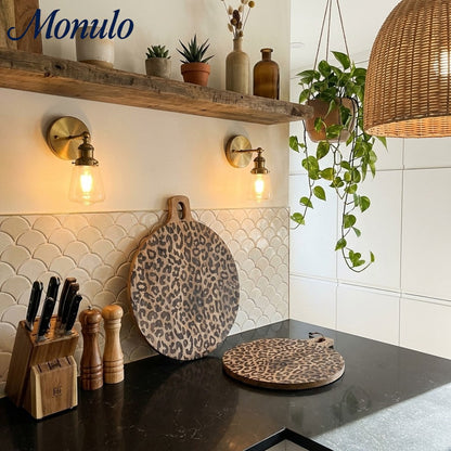 Houten Serveerplank Sapelehout Rond en Vierkant Scandinavisch Design voor Keuken en Tafel