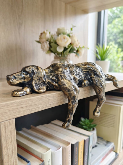 Geometrische Hondenbeeldje van IJzer – Minimalistisch Decoratief Sculptuur voor Bureau