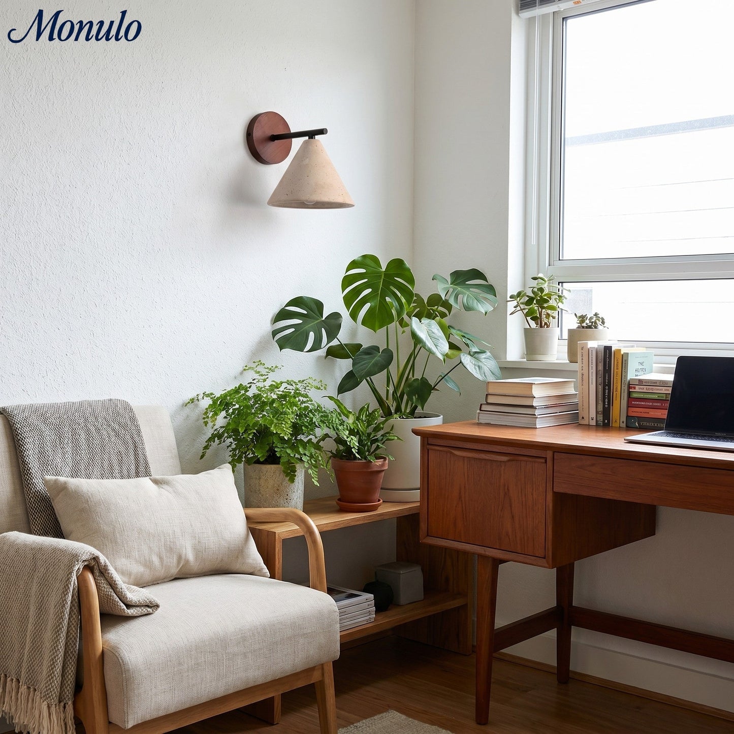 Travertijn Wandlamp Taps Toelopend Design Minimalistische Accentverlichting Slaapkamer Woonkamer