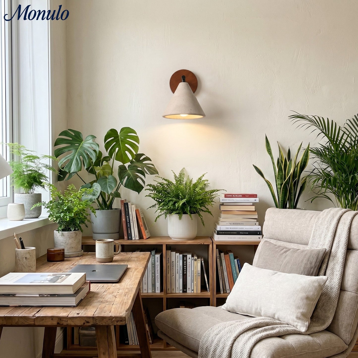 Travertijn Wandlamp Taps Toelopend Design Minimalistische Accentverlichting Slaapkamer Woonkamer