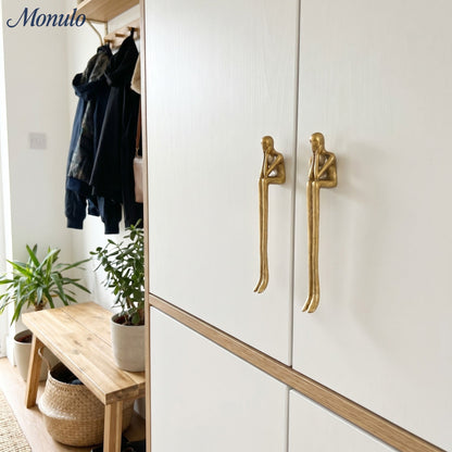 Minimalistische Kastgreep - Messing Zilver Roze - Scandinavisch Design Meubels