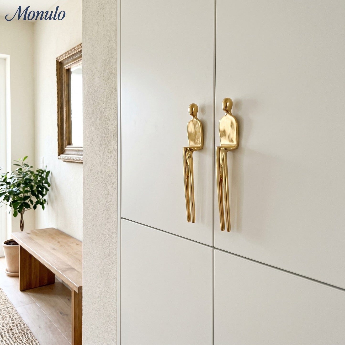 Minimalistische Kastgreep - Messing Zilver Roze - Scandinavisch Design Meubels