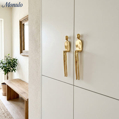 Minimalistische Kastgreep - Messing Zilver Roze - Scandinavisch Design Meubels