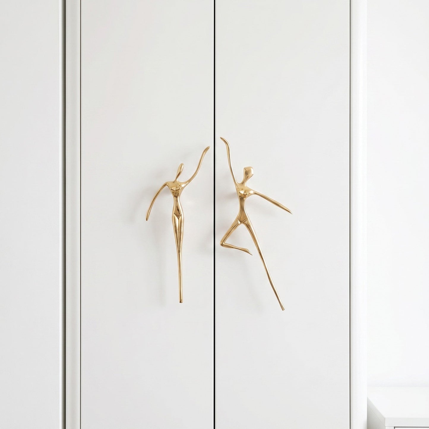 Minimalistische Kastgreep - Messing Zilver Roze - Scandinavisch Design Meubels