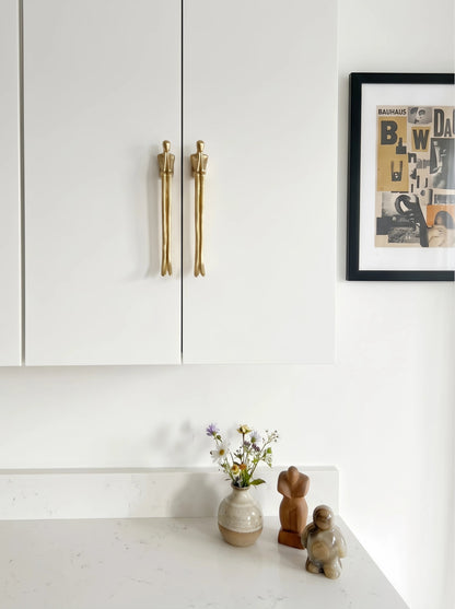 Minimalistische Kastgreep - Messing Zilver Roze - Scandinavisch Design Meubels