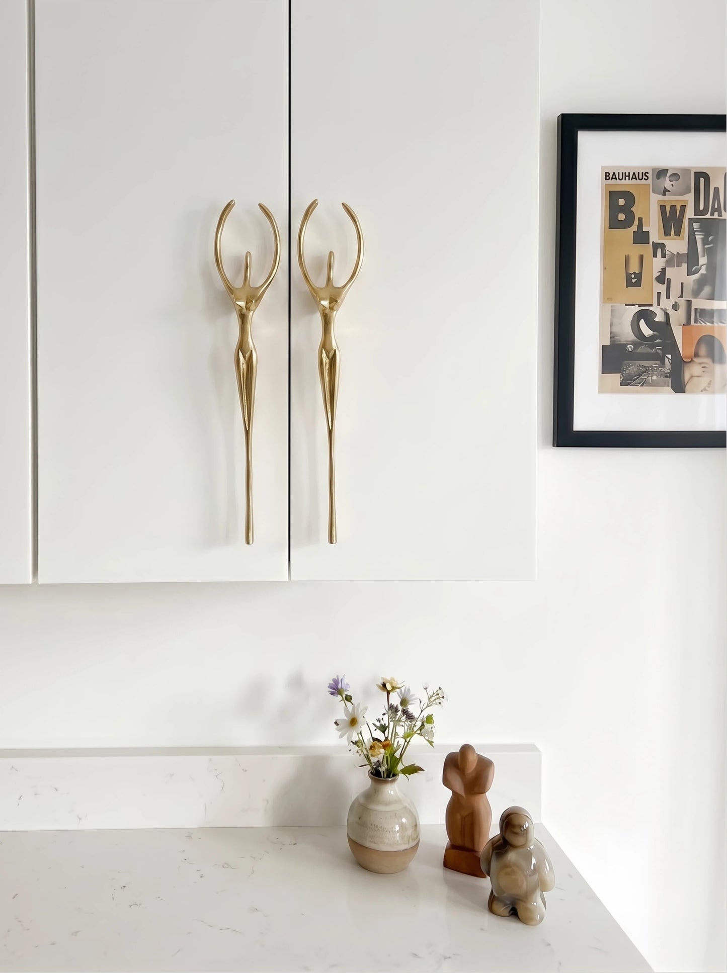 Minimalistische Kastgreep - Messing Zilver Roze - Scandinavisch Design Meubels