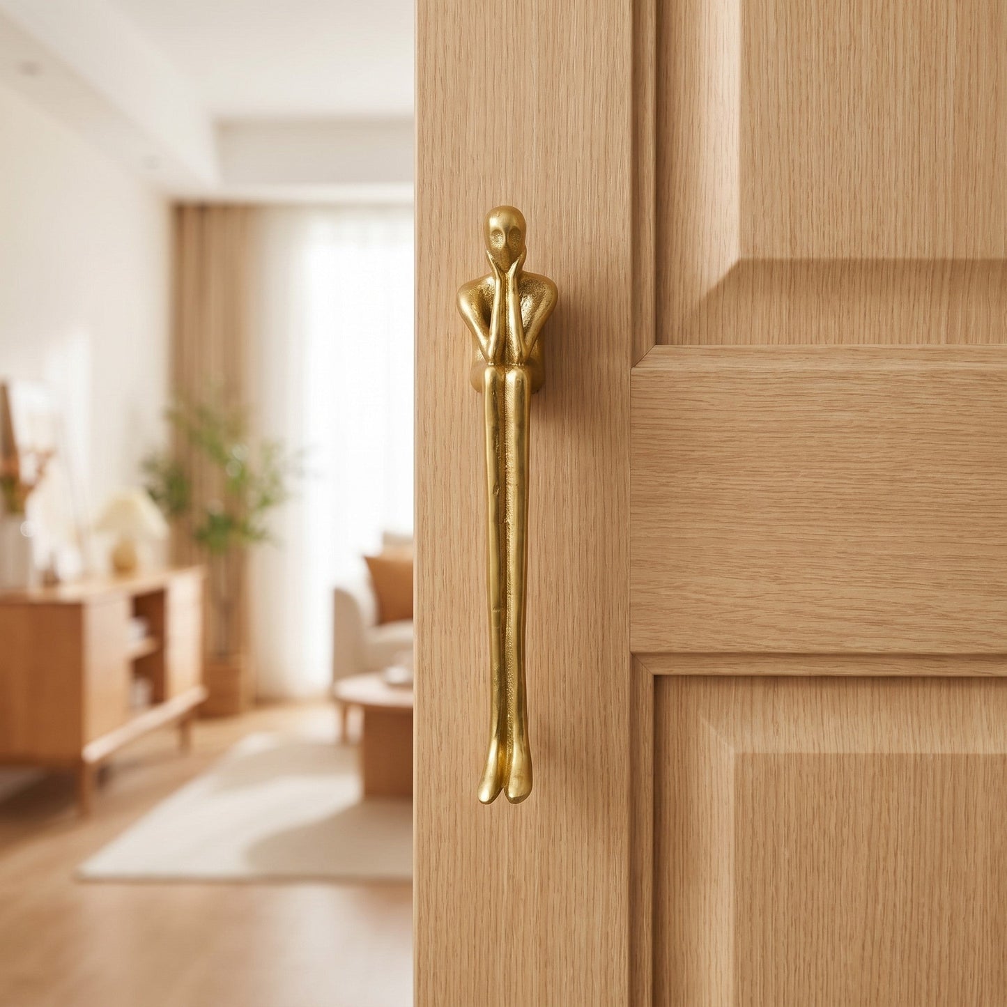 Minimalistische Kastgreep - Messing Zilver Roze - Scandinavisch Design Meubels
