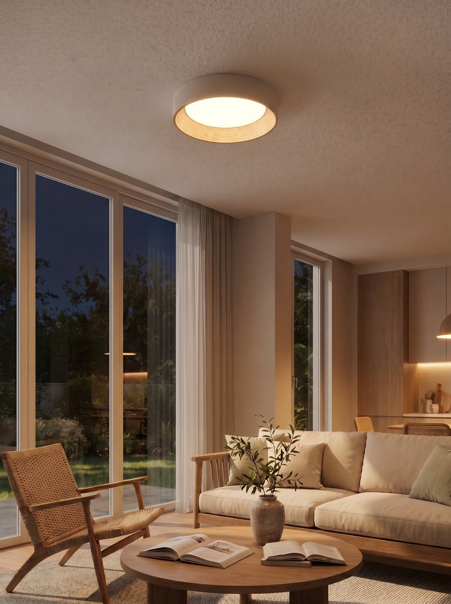 Minimalistische Plafondlamp Rond Laagbouw Slaapkamer Plafondverlichting LED