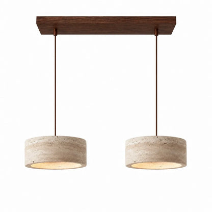 Travertijn Hanglamp Vintage Crème Natuursteen Wabi Sabi Stijl Eetkamer Slaapkamer