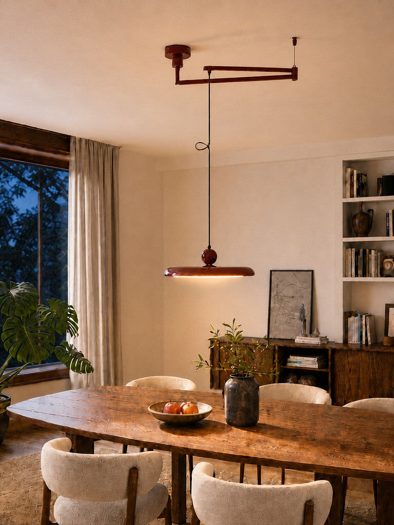 Verstelbare Hanglamp met Zwenkarm – Minimalistische Industriële Verlichting Metaal