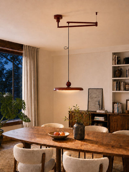 Verstelbare Hanglamp met Zwenkarm – Minimalistische Industriële Verlichting Metaal