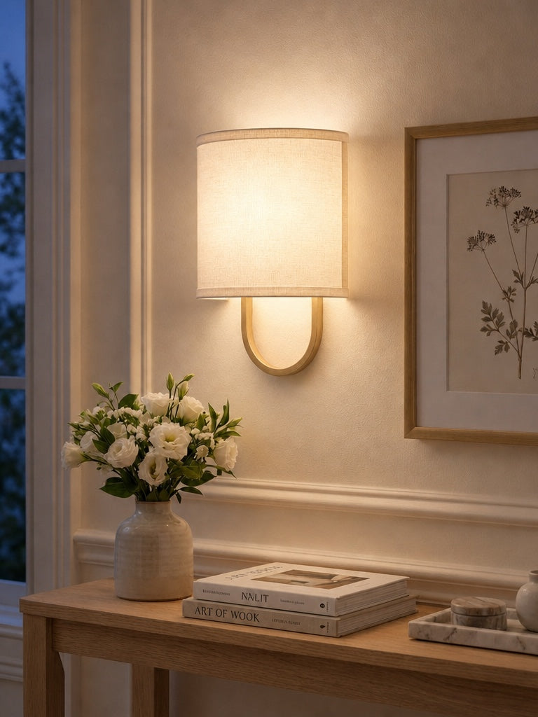 Wandlamp Stoffen Kap – Moderne Slaapkamer Wandverlichting voor Sfeervolle Ambiance