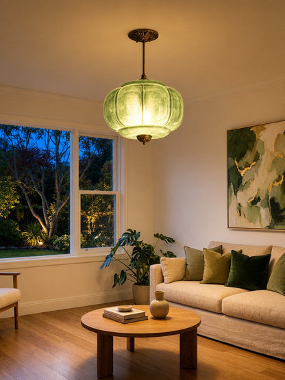 Vintage Melkglazen Hanglamp met Gegolfde Rand – Scandinavische Sfeerverlichting voor Keuken en Slaapkamer