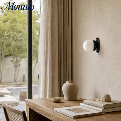 Opaal Glazen Wandlamp & Plafondlamp Dubbelfunctie Modern Design Messing