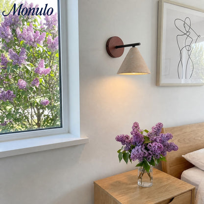 Travertijn Wandlamp Taps Toelopend Design Minimalistische Accentverlichting Slaapkamer Woonkamer