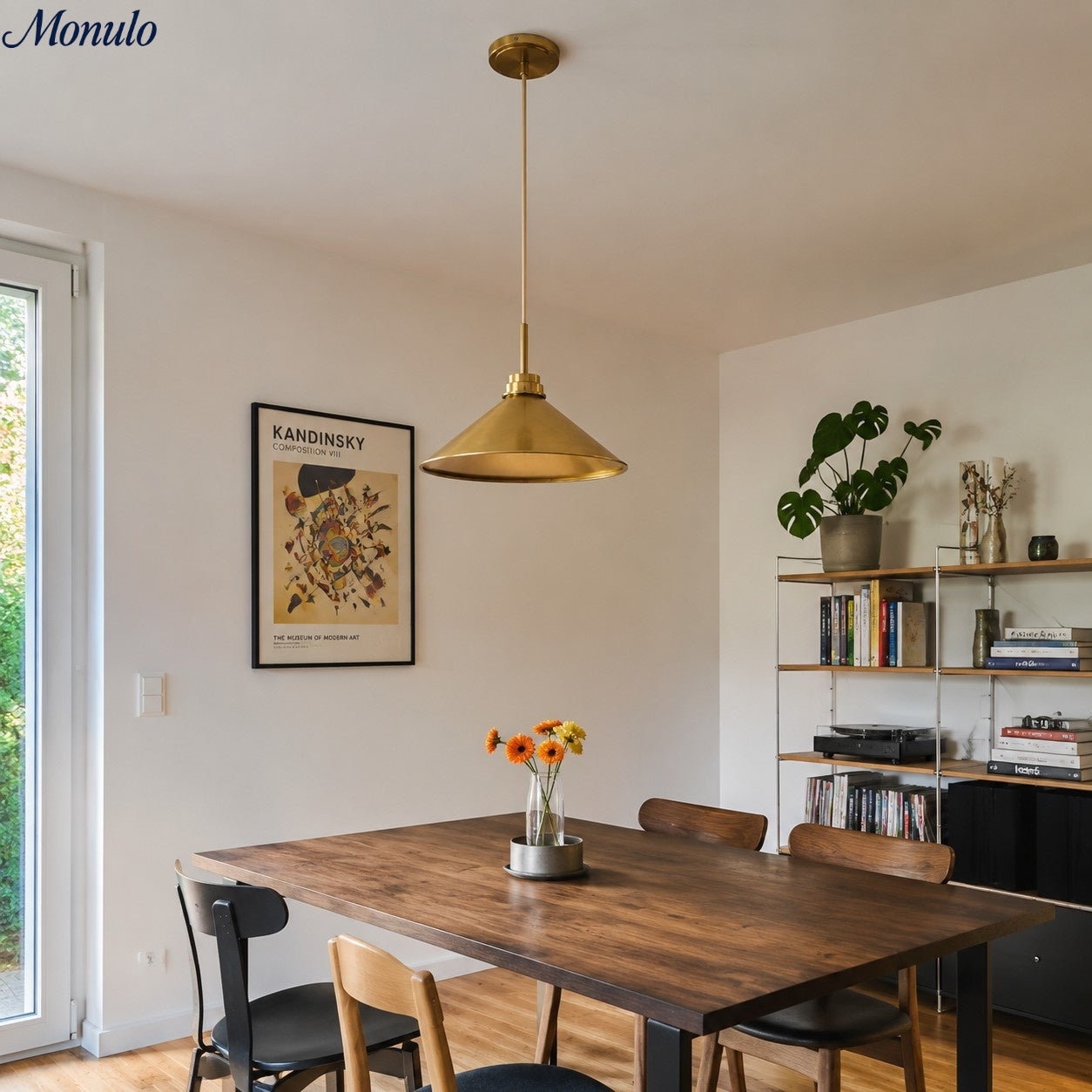 Kegelvormige Hanglamp in Landelijke Stijl - Dimbaar - Voor Keuken en Hal - Scandinavisch Geïnspireerd - Modern Farmhouse Verlichting