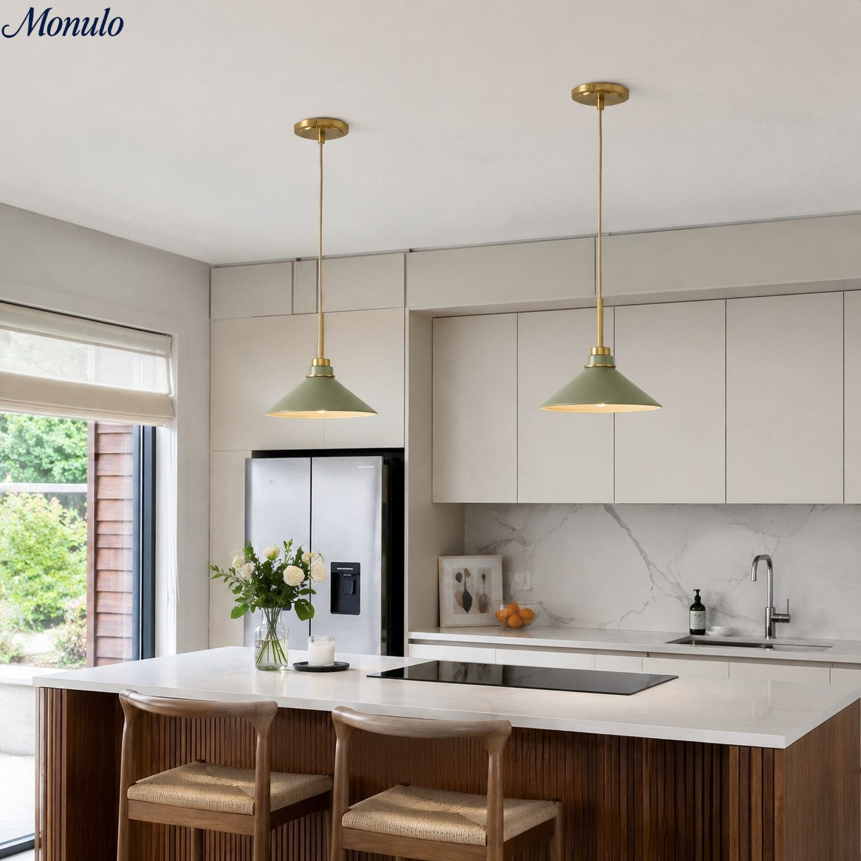 Kegelvormige Hanglamp in Landelijke Stijl - Dimbaar - Voor Keuken en Hal - Scandinavisch Geïnspireerd - Modern Farmhouse Verlichting