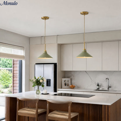 Kegelvormige Hanglamp in Landelijke Stijl - Dimbaar - Voor Keuken en Hal - Scandinavisch Geïnspireerd - Modern Farmhouse Verlichting