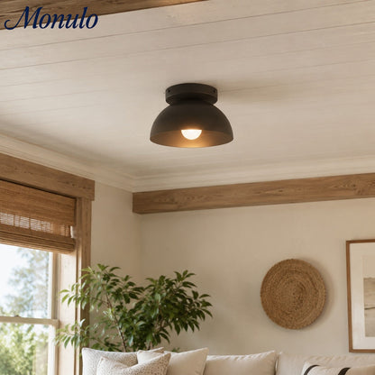 Minimalistische Plafondlamp Dome voor Compacte Ruimtes – Opbouwspot Beschikbaar in Meerdere Kleuren