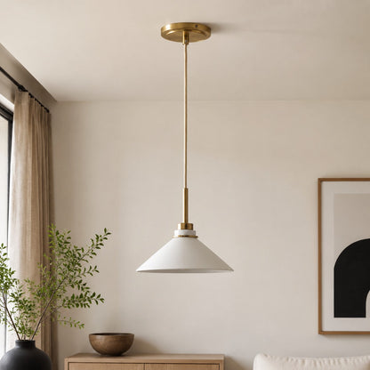 Kegelvormige Hanglamp in Landelijke Stijl - Dimbaar - Voor Keuken en Hal - Scandinavisch Geïnspireerd - Modern Farmhouse Verlichting