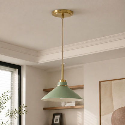 Kegelvormige Hanglamp in Landelijke Stijl - Dimbaar - Voor Keuken en Hal - Scandinavisch Geïnspireerd - Modern Farmhouse Verlichting