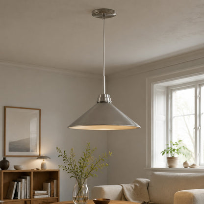 Kegelvormige Hanglamp in Landelijke Stijl - Dimbaar - Voor Keuken en Hal - Scandinavisch Geïnspireerd - Modern Farmhouse Verlichting