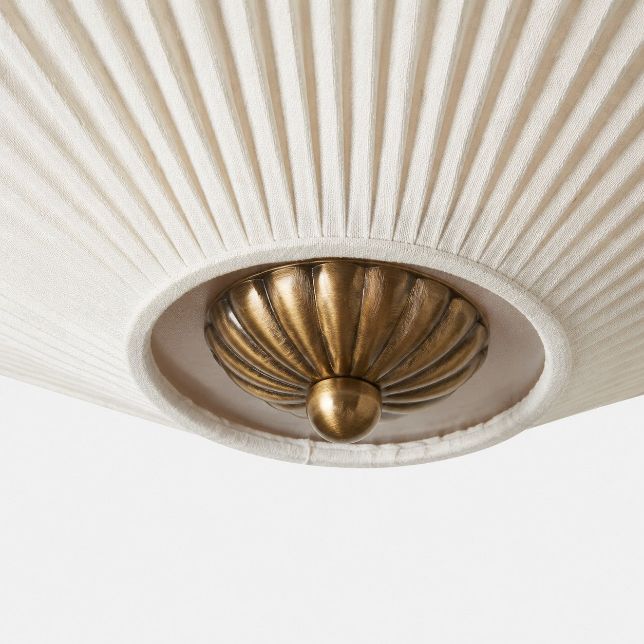 Semi-Flush Plafondlamp Metaal Stoffen Kap Gestroomlijnde Vormgeving Hedendaagse Verlichting Woonkamer Slaapkamer Scandinavisch Interieur Vintage Details
