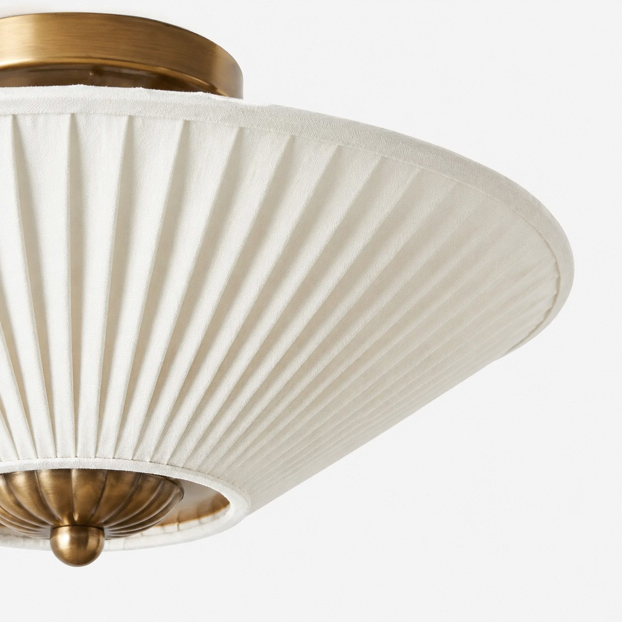 Semi-Flush Plafondlamp Metaal Stoffen Kap Gestroomlijnde Vormgeving Hedendaagse Verlichting Woonkamer Slaapkamer Scandinavisch Interieur Vintage Details