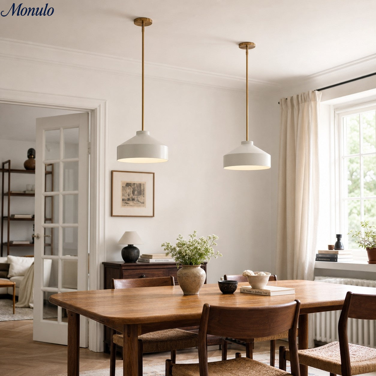 Scandinavische Hanglamp – Moderne Metalen Designlamp in Matte Afwerking – Stijlvolle Pendelverlichting voor Eetkamer Keuken Woonkamer