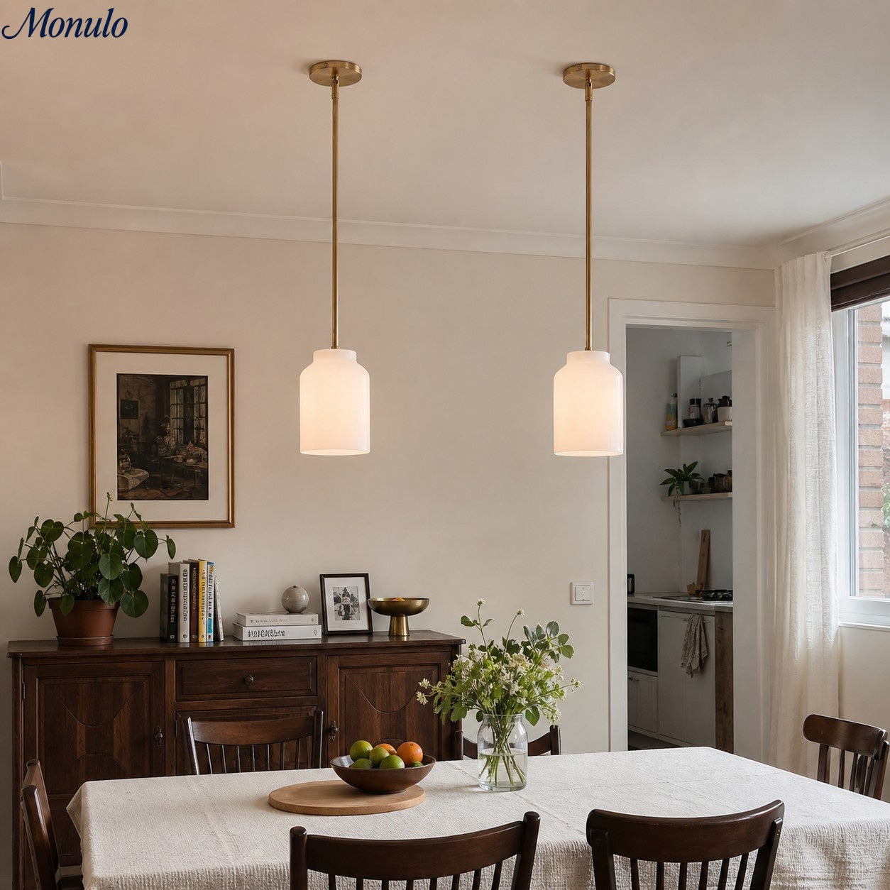 Scandinavische Hanglamp – Moderne Metalen Designlamp in Matte Afwerking – Stijlvolle Pendelverlichting voor Eetkamer Keuken Woonkamer