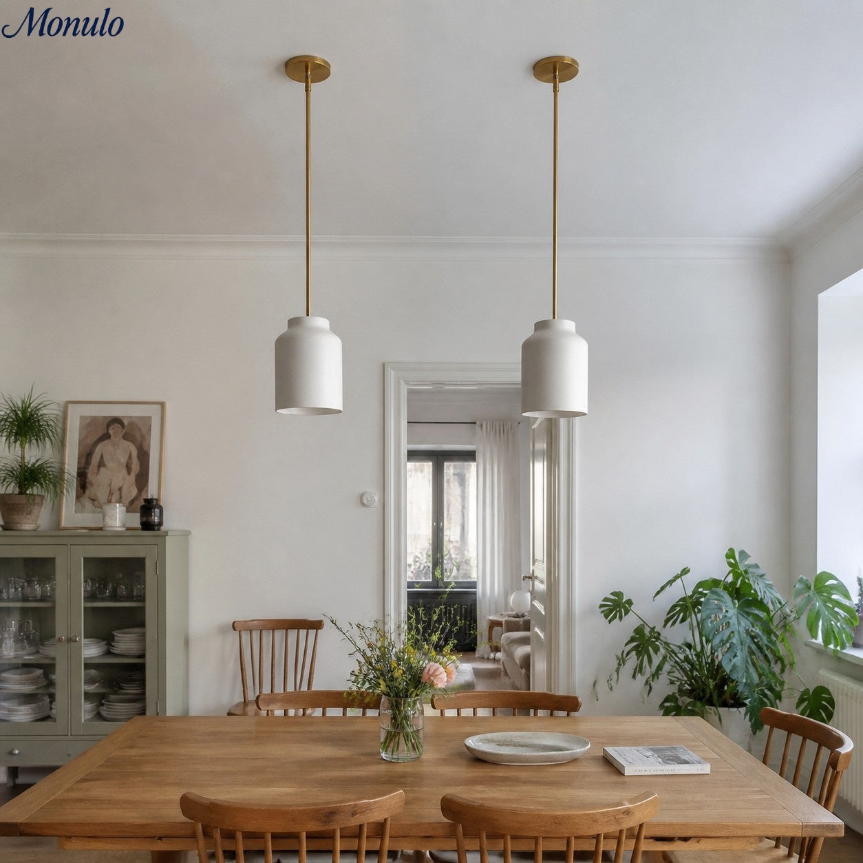 Scandinavische Hanglamp – Moderne Metalen Designlamp in Matte Afwerking – Stijlvolle Pendelverlichting voor Eetkamer Keuken Woonkamer