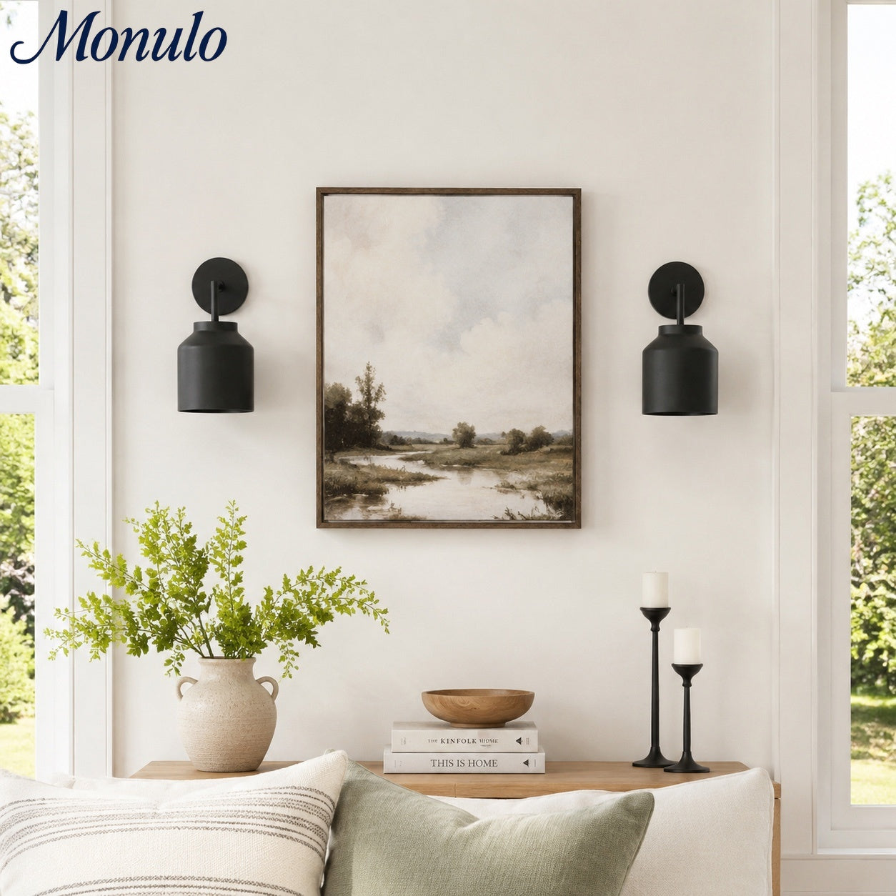 Wandlamp met Melkglazen Kap en Metalen Accenten Minimalistisch Design Sfeerlamp Hal Gang Slaapkamer