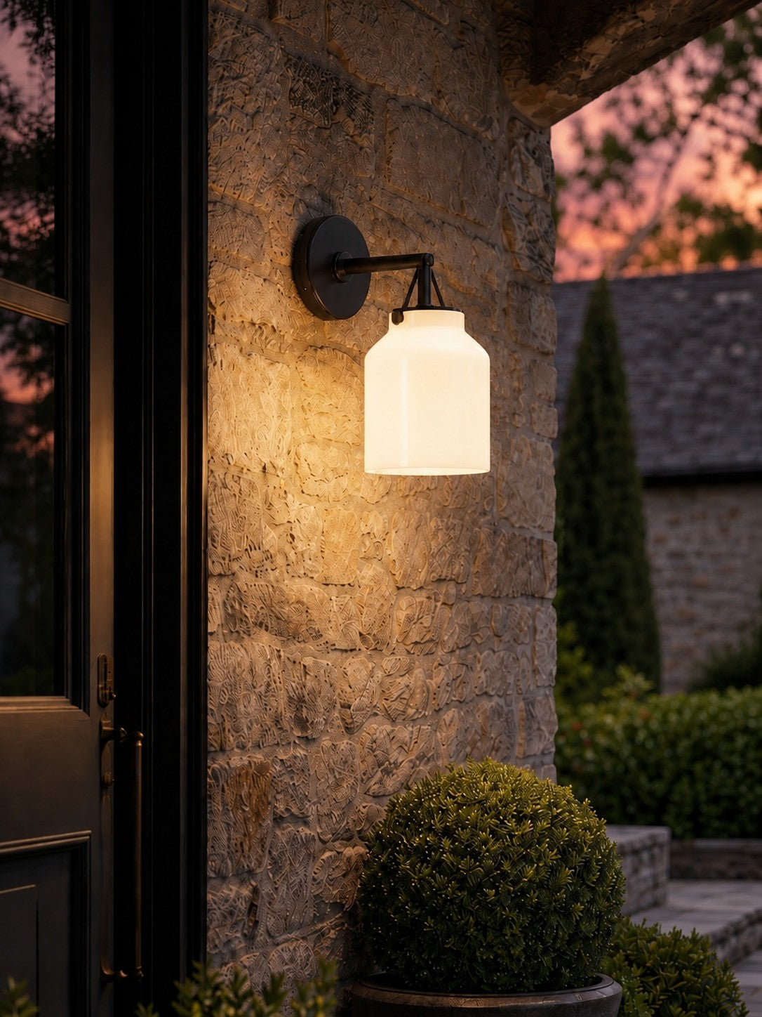 Industriële Buitenwandlamp Metaal IP44 Spatwaterdicht Moderne Gevelverlichting Zwart Brons Koper 19 cm 41 cm