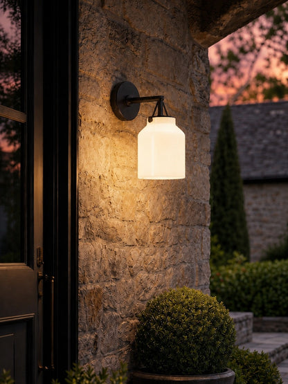 Industriële Buitenwandlamp Metaal IP44 Spatwaterdicht Moderne Gevelverlichting Zwart Brons Koper 19 cm 41 cm