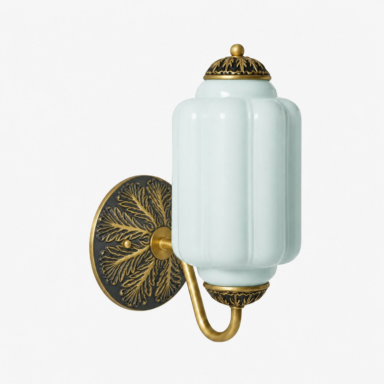 Melkglazen Wandlamp Eloise voor Hal en Slaapkamer | Vintage Wandverlichting met Melkwit Glas