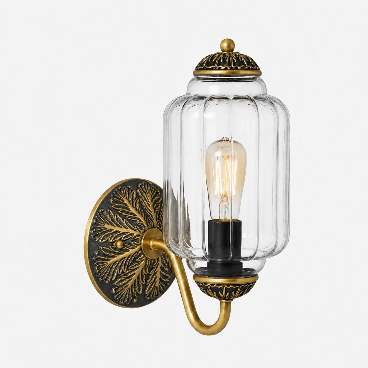 Melkglazen Wandlamp Eloise voor Hal en Slaapkamer | Vintage Wandverlichting met Melkwit Glas